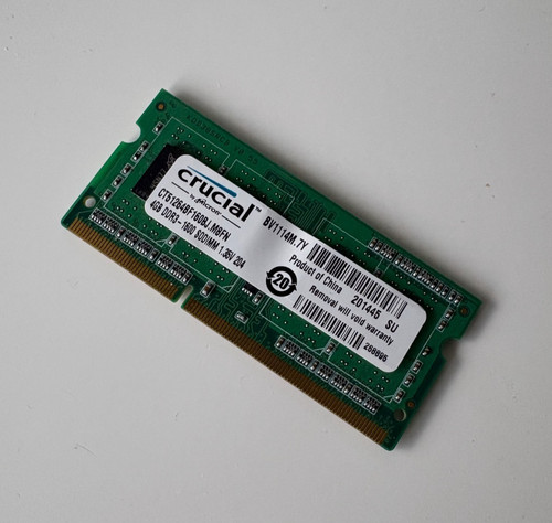 Ram crucial 4gb ddr3l 1600mhz - ram,