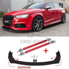 Spoiler anteriore spoiler labbro spoiler barra di supporto per Audi A3 A4 A6 A7 S3 S4