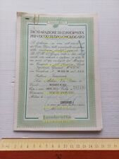 Innocenti Lambro 550N 1967 certificato d'origine originale