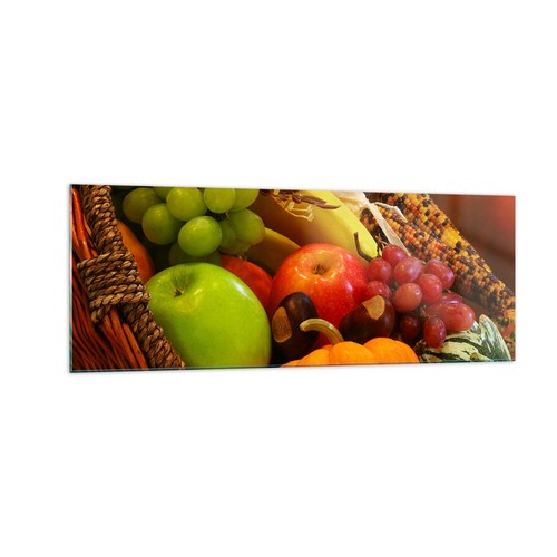 Quadro vetro 140x50cm cesto - quadro,