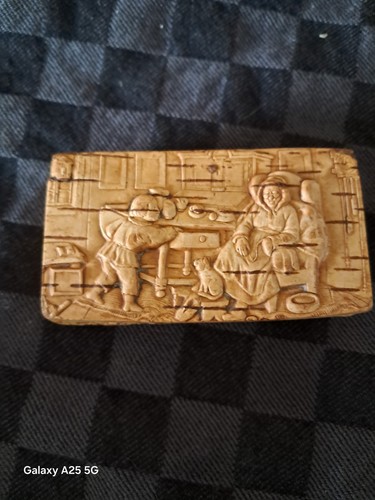 Antica tabacchiera legno - tabacchiera, in