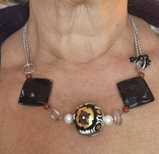 COLLANA CORTA con onice e