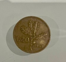 moneta 20 lire 1958 