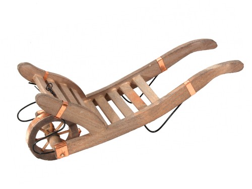 Miniatura carriola legno - miniatura,