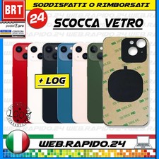 BACK COVER SCOCCA POSTERIORE VETRO PER APPLE IPHONE 13 BIG HOLE+BIADESIVO!