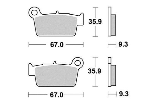 Pastiglie freno semi metal eco - freno, semi-metal