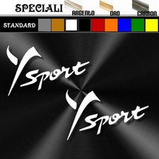 coppia adesivi sticker lancia y ypsilon Y SPORT tuning decal prespaziato,auto