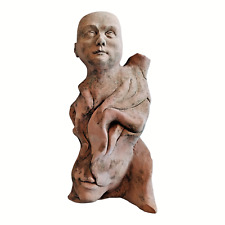 Scultura in terracotta artigianale pezzo unico da collezione design statua