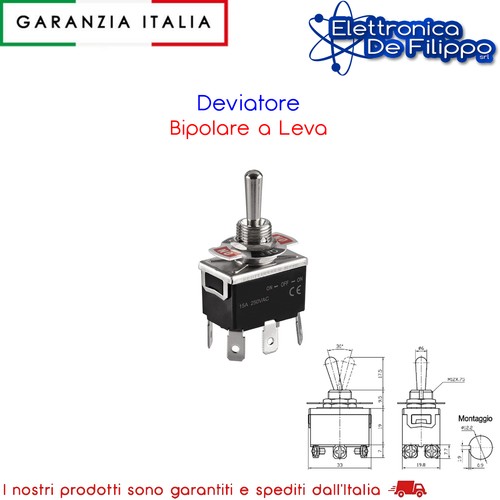 Deviatore bipolare leva - bipolare,