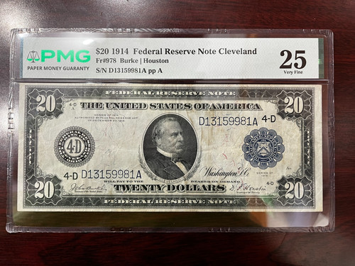 1914 frn cleveland - $20,
