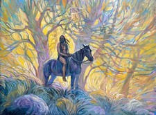 Quadro olio originale Apache