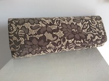 borsa baguette color carne e pizzo nero, Accessorize, da cerimonia