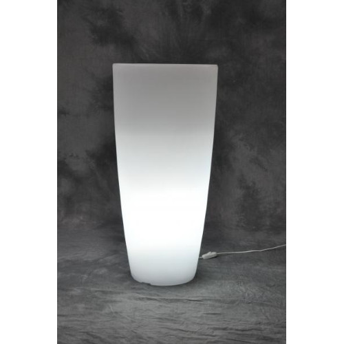 Vaso luminoso tondo resina