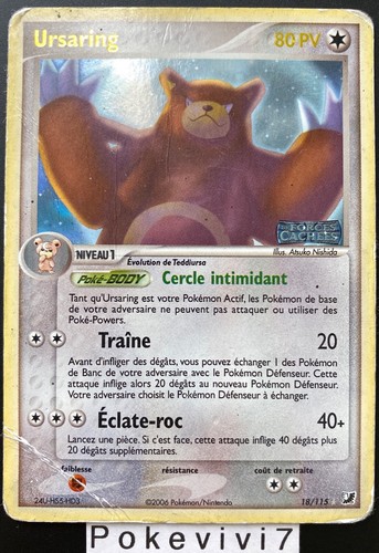 Carte pokemon ursaring 115 - pokemon, 18/115