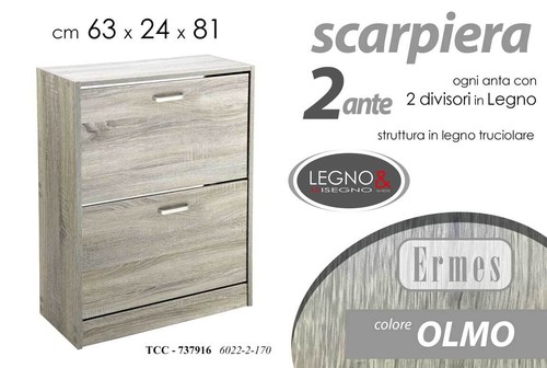 Scarpiera bassa ante - ante, doppie