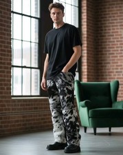 Pantaloni in pelle naturale da