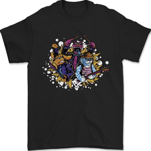 Shirt uomo rock band gatto - rock,