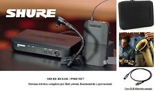 SHURE BLX14E P98H M17 RADIOMICROFONO MICROFONO PROF. WIRELESS PER SAX SASSOFONO