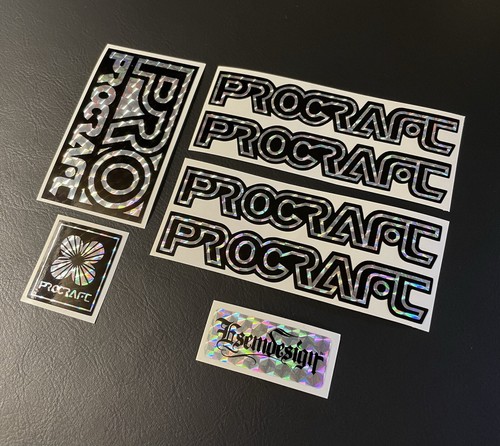 Procraft bmx decal set - procraft, old