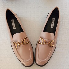 scarpe basse donna ragazza mocassino tacco basso Khaki ultimi numeri