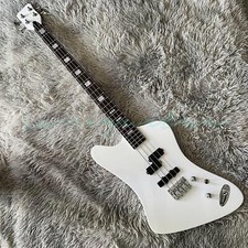 Spector Euro X Lucido Bianco Firebird Basso Elettrico Tastiera Palissandro