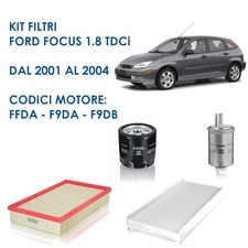 KIT 4 FILTRI PER FORD FOCUS