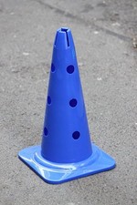 set 4 coni forati 45 blu