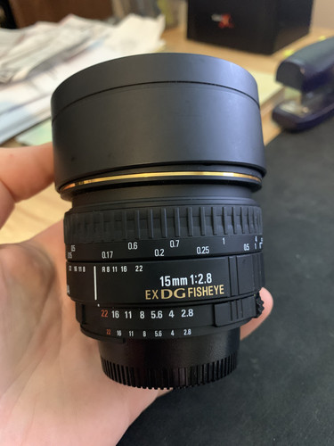 Sigma 15mm d - ex, ex