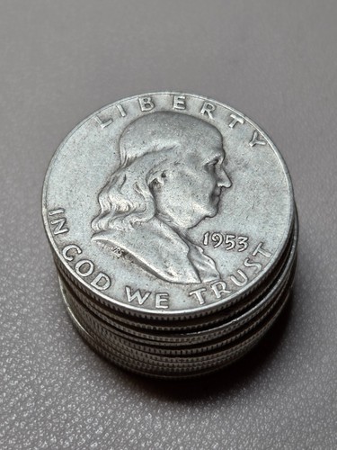 Lot silver franklin - 10,