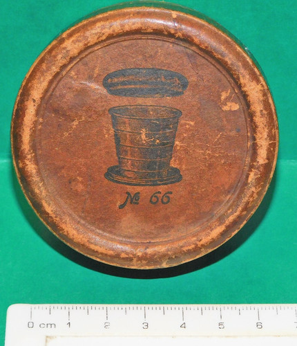 Small antique round cardboard - antique,