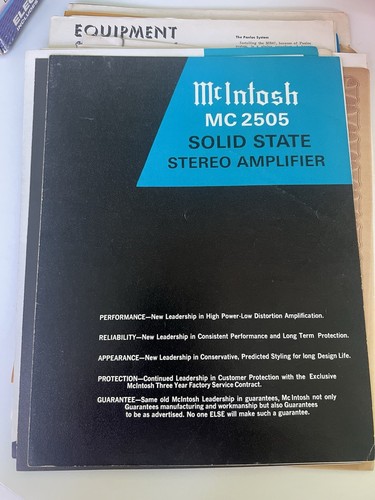 Súper raro mcintosh mc2505 - mcintosh, /