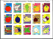 Italia 2021 Agricoltura,Verdura,Frutta,Pomodoro,Arancia,Mela,Cibo,Piante,MNH