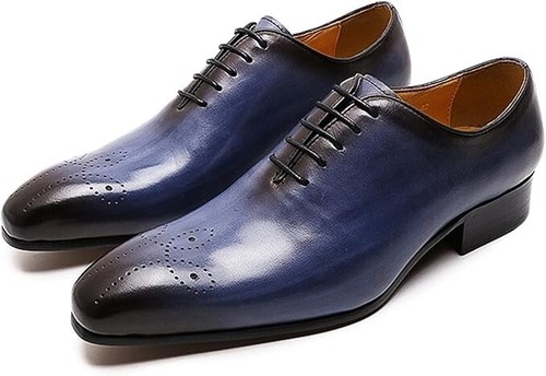 Scarpe eleganti stringate blu