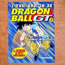 Fascicolo #3 GOKU ADULTO Schede I Tuoi Eroi In 3D DRAGON BALL GT De Agostini 