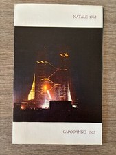 GRANDE BIGLIETTO AUGURI CINERIZ NATALE 1962,CAPODANNO 1963, FELLINI FEDERICO 8½