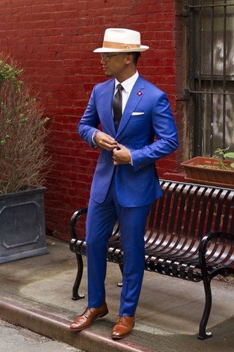 Completo uomo blu elegante - da,