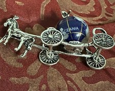 Rara Carrozza zucca argento 800 Vintage