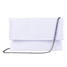 Borsa A Spalla In Pelle Bianca