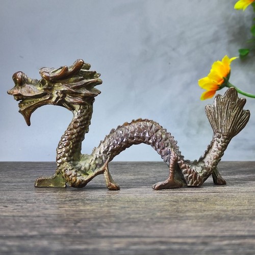 Statua ottone drago zodiaco - in,