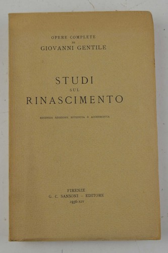 Gentile giovanni studi - giovanni., sul