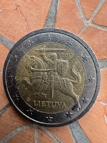 Moneta euro lituania - moneta, 2