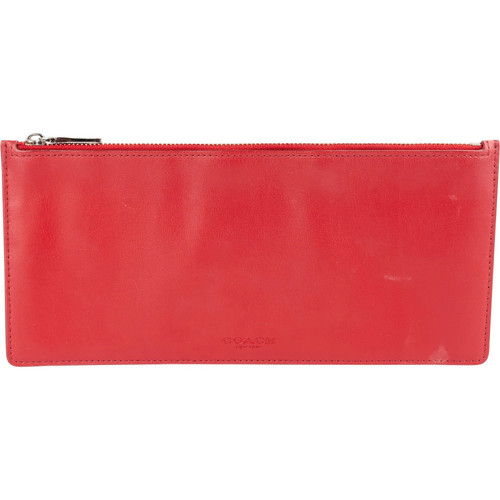 Coach leather zip pochette - coach,