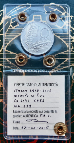 Lire 1955 - , (spighe)