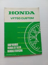 Honda VF 750 Custom 1988 aggiornamento SUPPLEMENTO manuale officina originale