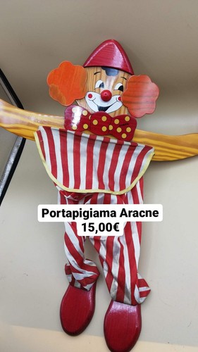 Portapigiama clown legno - portapigiama,