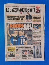 GAZZETTA DELLO SPORT 26 OTTOBRE 2012 INTER-PARTIZAN BELGRADO 1-0 LAZIO-NAPOLI