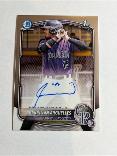 2025 bowman cromo cristian - 1°,
