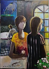 Eliano fantuzzi olio su - ,