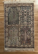 Tappeto seta annodato a mano