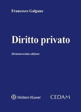 Diritto privato [Hardcover] Galgano